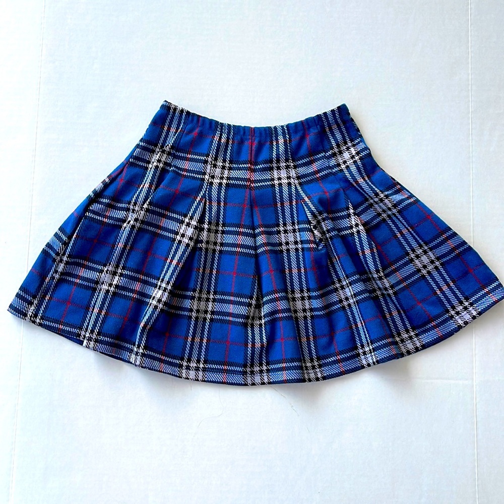Altar’d State Blue Plaid Mini Skirt Size XS